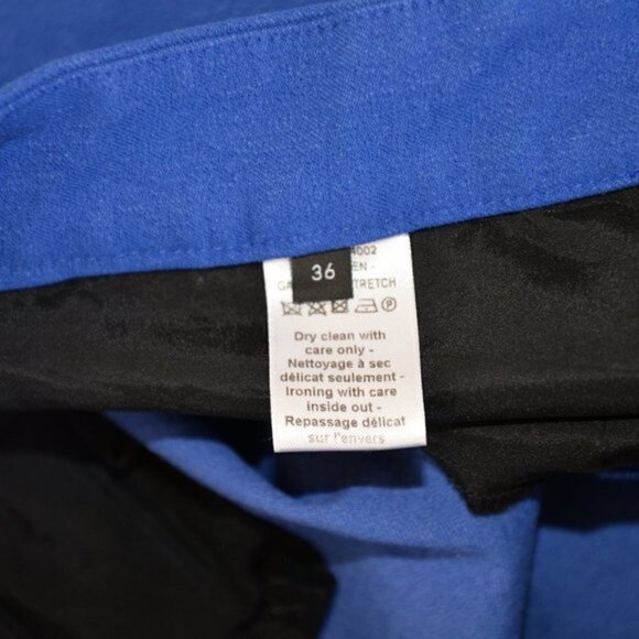 Joseph New Queen Garbandine Pants Cobalt Blue Sz 4 - Picture 7 of 8